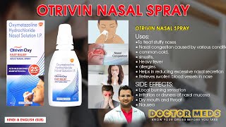 Otrivin Nasal Spray lStuffy NoseNasal CongestionSinusitisAllergiesDoctor MedsUses HindiampEng Sub [upl. by Judie]