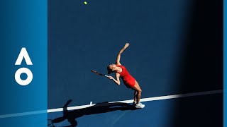 Simona Halep v Destanee Aiava match highlights 1R  Australian Open 2018 [upl. by Auqinihs]