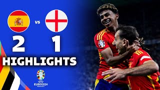 ESPAÑA vs INGLATERRA 21  RESUMEN y GOLES DEL PARTIDO  FINAL EUROCOPA 2024 [upl. by Romelda]