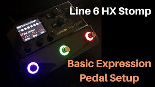 Line 6 HX Stomp Expression Pedal Setup [upl. by Hein99]