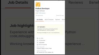 Trigent Software is Hiring Python Developers [upl. by Artamas]