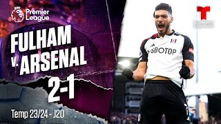 Highlights amp Goles Fulham v Arsenal 21  Premier League  Telemundo Deportes [upl. by Diarmuid]