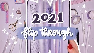 My 2021 Bullet Journal  Flip Through [upl. by Htebasil]