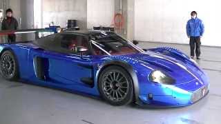 MASERATI MC12 CORSA PORSCHE 997 CUP CAR BLUE CHROME FUJI SPEED WAY OFFICEK TOKYO [upl. by Arundell]