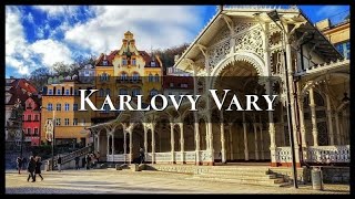 Walk Karlovy Vary  the famous Czech spa resort with mineral springs [upl. by Oiznun983]