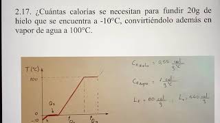 Fisica 2  Calorimetria  Problema 217 [upl. by Jeconiah]