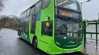 Konectbus ADL Enviro 400 628 On Route 502 To Sprowston Park amp Ride [upl. by Horter]