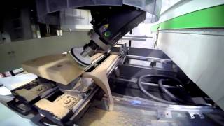 CNC MACHINE ROVER B BIESSE [upl. by Dedie]