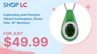 TLV Green Jade Chrome Diopside amp Zircon Harmony Necklace in Silver [upl. by Inaej284]