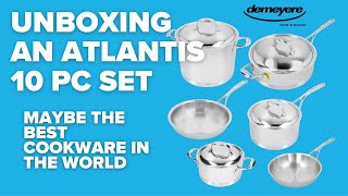 Unboxing the Demeyere Atlantis 10 piece Cookware Set [upl. by Gilford772]