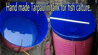 Tarpaulin tank for fish calture [upl. by Nnylyahs324]