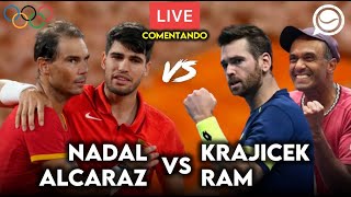 🔴 NADALALCARAZ vs KRAJICEKRAM CF DOBLES JUEGOS OLÍMPICOS  COMENTANDO EN DIRECTO [upl. by Resneps]