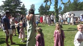 Midsommarafton vid Hanatorps camping  danslekar [upl. by Ecyned]