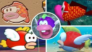 Evolution of Cheep Cheep Minigames in Mario Party Games 19982018 [upl. by Nolyaj]