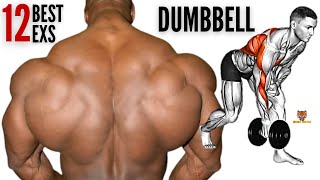 12 BEST BACK EXERCISES WITH DUMBBELLS ONLY TO GET BIGGER BACK FAST [upl. by Selry999]