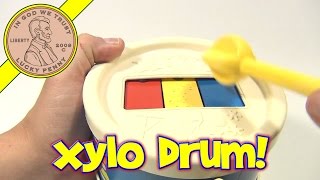 Xylo Drum  421 1976 FisherPrice Toys  Two Musical Toys In One [upl. by Feer120]