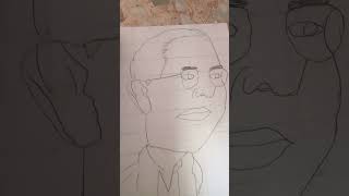 Dr br ambedkar drawing art drawing shortvideo [upl. by Tayyebeb]