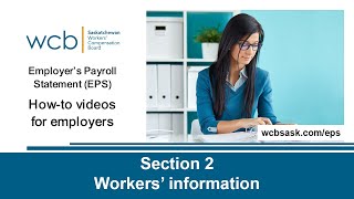 Employers Payroll Statement EPS Section 2  Workers information [upl. by Schwing]