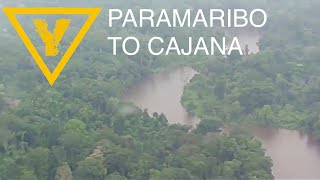 Bush piloting Paramaribo to Kajana  Cajana  Suriname rainforest [upl. by Rosenberger479]