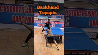 Backhand Topspin in Table Tennis 🏓 Frustration after Loosing A Point in Ping Pong [upl. by Ping]