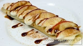 Palacinky s jablkami  videorecept [upl. by Lobell891]