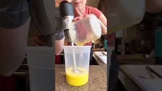 How to make blender hollandaise hollandaisesauce eggsbenedict brunch breakfast [upl. by Hildick]