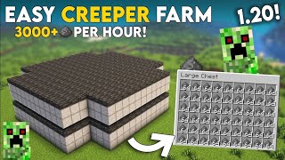 Minecraft EASIEST Creeper Farm  3000 Gunpowder Per Hour 121 [upl. by Venice]