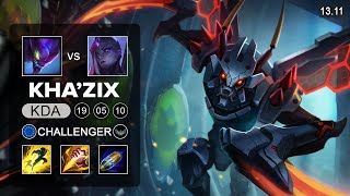 KhaZix vs BelVeth Jungle  EUW Challenger  Patch 1311 Season 13 [upl. by Wilkison]