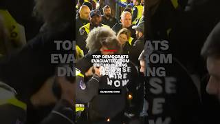 Top democrats evacuated from DNC HQ during antiwar protests [upl. by Boser]