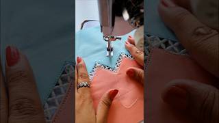 Sewing Tips And Tricks How To Attach Joint Lace In Triagular Pattren  Insert Lace Attatch Shorts [upl. by Dolora]