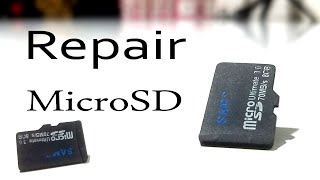 A method of repairing microSD memory card [upl. by Bastian]