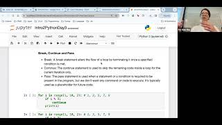 W9 Intro to Python – Day 3 [upl. by Krantz594]