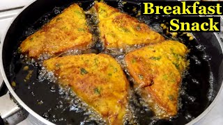 Bread Recipes for Snacks  Yummy Evenings Snacks  In English  Bread Pakora Breakfast Recipes Tasty [upl. by Ardnu]