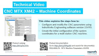 CNC MTX with XM42 controller  Setup of machine coordinate systems [upl. by Haeckel941]