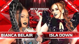 WWE2K24 RAW BIANCA BELAIR VS ISLA DOWN [upl. by Gaut379]