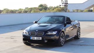 BMW M3 E93  BRUTAL V8 SOUND  exhaust sound revs acceleration exterior interior roof down [upl. by Itsrejk]