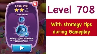 Inside Out Thought Bubbles  Level 708  Tips and Strategy Gameplay Walkthrough No Boosters [upl. by Sucramal]