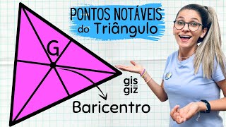 BARICENTRO  CEVIANAS E PONTOS NOTÁVEIS DO TRIÂNGULO [upl. by Pulling]