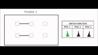 3 Position toggle switch configuration 2P3T DP3T [upl. by Uile]