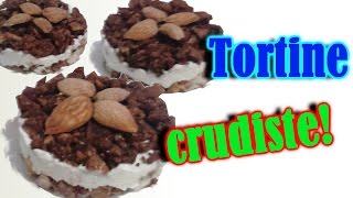 DOLCI VEGAN CRUDISTI CON FRUTTA SECCA E CREMA DI ANACARDI  SENZA ZUCCHERO RAW MINI PIES [upl. by Nezah]