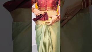 Perfect saree pleating tricksareedraping sareedrapingforbeginners [upl. by Sallyanne882]