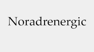 How to Pronounce Noradrenergic [upl. by Vernon]