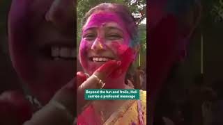 Holi celebrations in India A festival of colours and new beginnings [upl. by Tergram532]