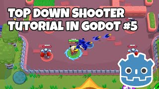 Top Down Shooter in Godot 5 Enemy Health amp UI [upl. by Halverson981]