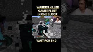 Warden killed gamerfleet in one block gamerfleet anshubisht trendingshorts [upl. by Katee]