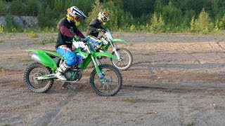 KX250 vs KX450F [upl. by Bastian]