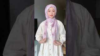 Tutorial jilbab segiempat cantik dan mudah hijabstyle hijabers jilbab [upl. by Cyrillus]