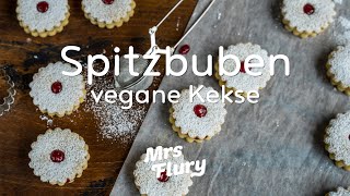 Spitzbuben Rezept  Vegane Linzer Kekse  Weihnachtskekse [upl. by Ardeha]