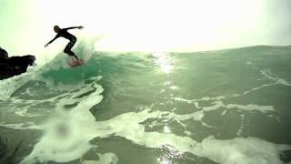 GoPRO HD Surf Hero  Really Bad Skimboarding in Laguna [upl. by Llerrem481]