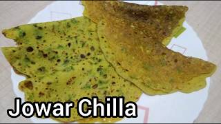 Jowar ata chilla  instant Jowar chilla  how to make Jowar chilla  deepalijatharhindi [upl. by Docila545]